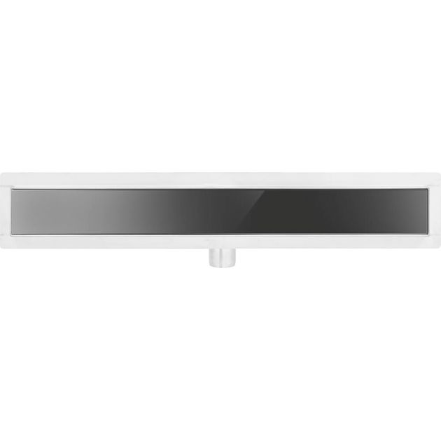 Трап линейный из нержавеющей стали FALA WET-DRY BLACK GLASS 70х7 см, фото  | SNABZHENIE.com.ua