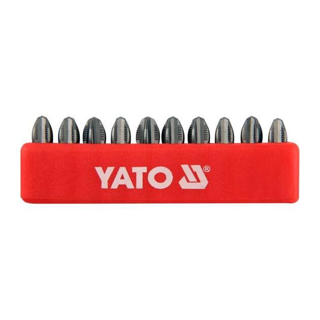 Набор бит YATO: Philips PН3 x 25 мм, HEX 1/4, 10 шт., фото  | SNABZHENIE.com.ua