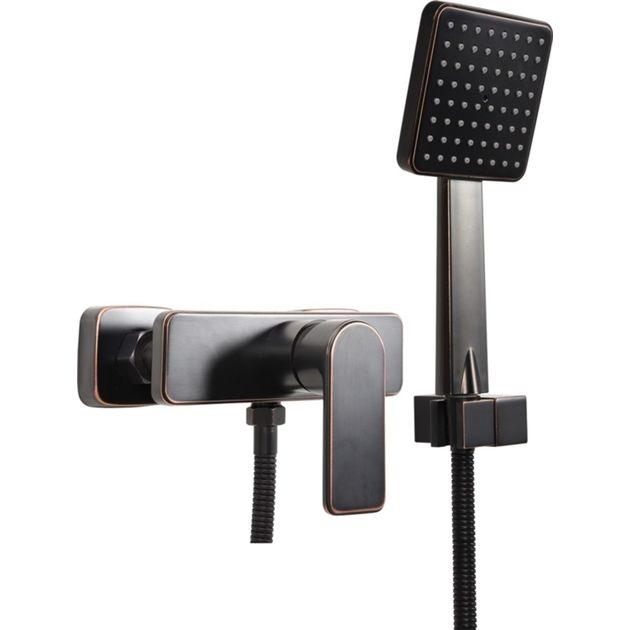 Смеситель для душа FALA RETRO BLACK 3 с шаровым регулятором, фото  | SNABZHENIE.com.ua