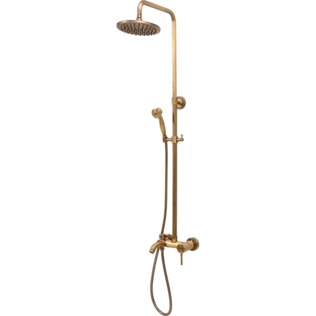 Душевой комплект с шаровым регулятором RETRO BRONZE 2 FALA, 2 функции, высота 95-130 см., фото  | SNABZHENIE.com.ua