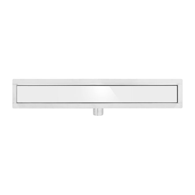 Трап душевой из нержавеющей стали WHITE GLASS FALA, 80х7х7 см, фото  | SNABZHENIE.com.ua