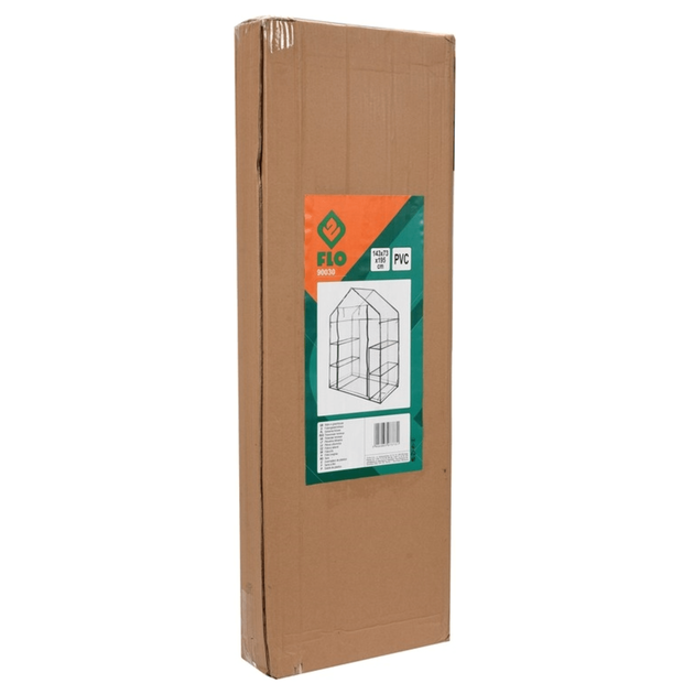 Мини-теплица садовая складная FLO, 143х73х195 см, с пленкой ПВХ, фото , изображение 2 | SNABZHENIE.com.ua