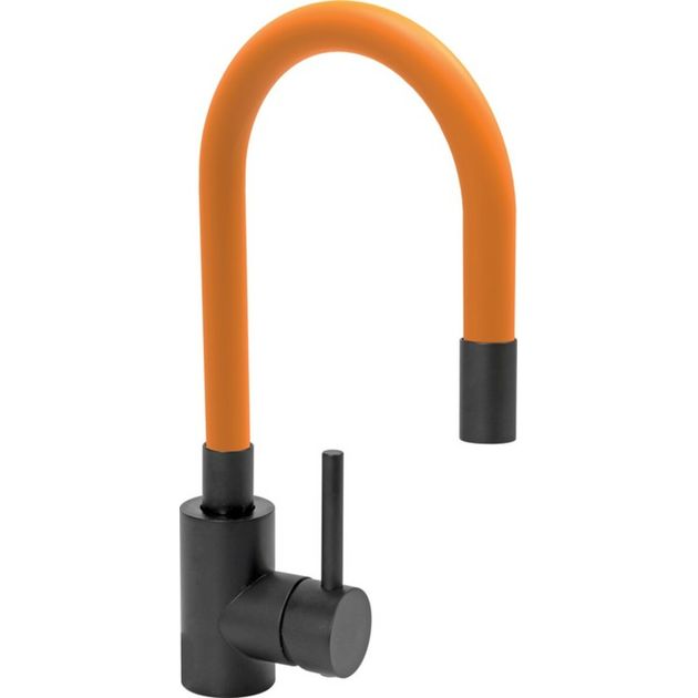Смеситель FALA BLACK FLEXIBLE для раковины с гибким шлангом, фото  | SNABZHENIE.com.ua