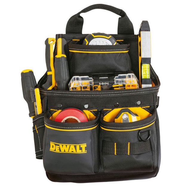 Сумка для инструментов DeWALT DWST40201-1 с поясом и скобой для молотка, фото , изображение 3 | SNABZHENIE.com.ua