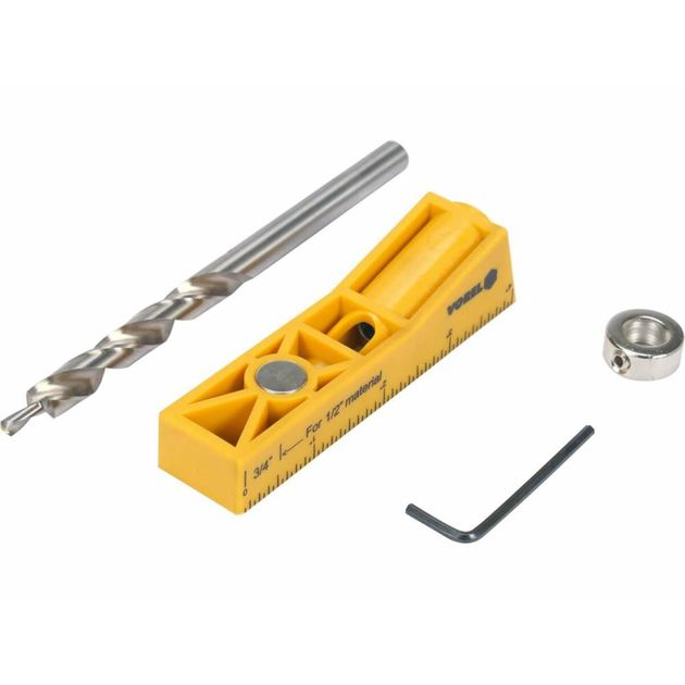 Шаблон для свердління виїмок для кілків YATO, 115х 25х 25 мм, компл. 4 елем. [10/40], фото , изображение 2 | SNABZHENIE.com.ua