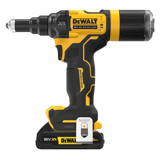 Заклепочник акумуляторний безщітковий DeWALT DCF403D2GT, фото , зображення 2 | SNABZHENIE.com.ua Заклепочник акумуляторний безщітковий DeWALT DCF403D2GT, фото , зображення 2 | SNABZHENIE.com.ua