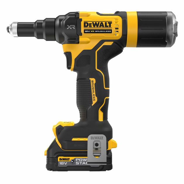 Заклепочник акумуляторний безщітковий DeWALT DCF403E1GT, фото , зображення 2 | SNABZHENIE.com.ua Заклепочник акумуляторний безщітковий DeWALT DCF403E1GT, фото , зображення 2 | SNABZHENIE.com.ua