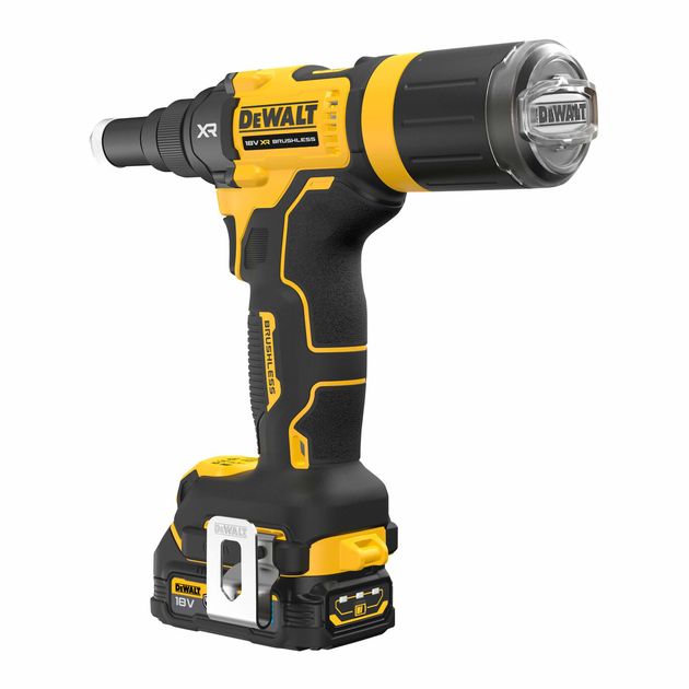 Заклепочник акумуляторний безщітковий DeWALT DCF403E1GT, фото , зображення 4 | SNABZHENIE.com.ua Заклепочник акумуляторний безщітковий DeWALT DCF403E1GT, фото , зображення 4 | SNABZHENIE.com.ua