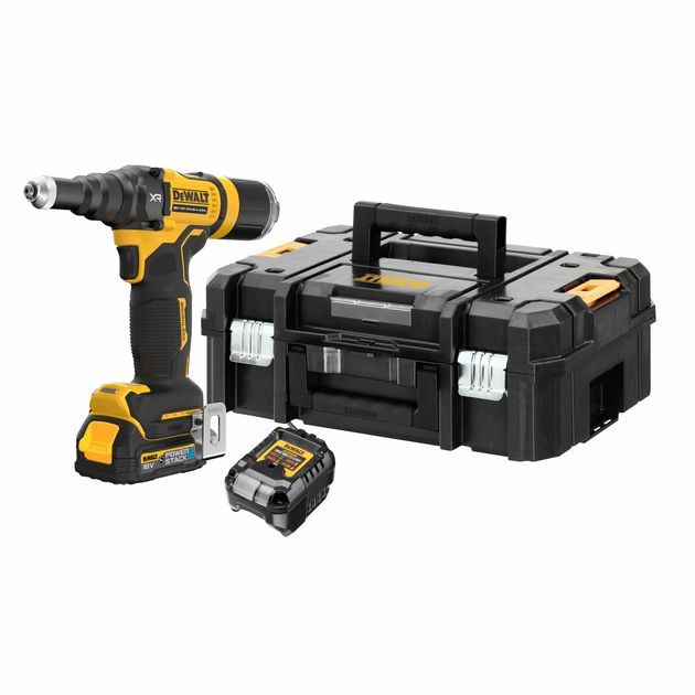 Заклепочник акумуляторний безщітковий DeWALT DCF403E1GT, фото , зображення 5 | SNABZHENIE.com.ua Заклепочник акумуляторний безщітковий DeWALT DCF403E1GT, фото , зображення 5 | SNABZHENIE.com.ua