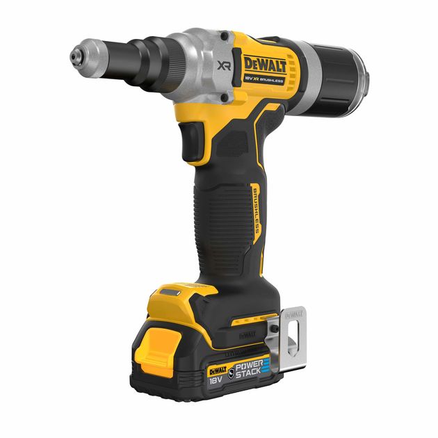 Аккумуляторный заклёпочник DeWALT DCF414E2GT бесщёточный, фото  | SNABZHENIE.com.ua