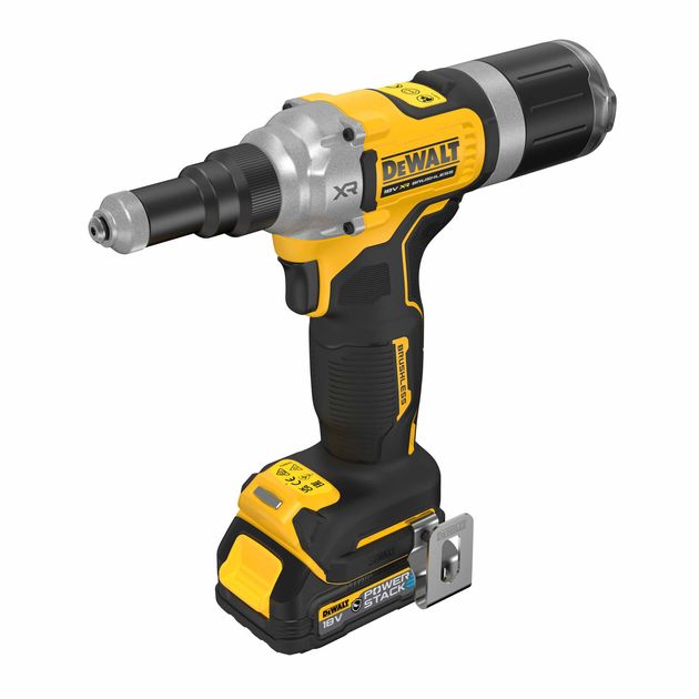 Заклепочник акумуляторний безщітковий DeWALT DCF414E2GT, фото , зображення 3 | SNABZHENIE.com.ua Заклепочник акумуляторний безщітковий DeWALT DCF414E2GT, фото , зображення 3 | SNABZHENIE.com.ua