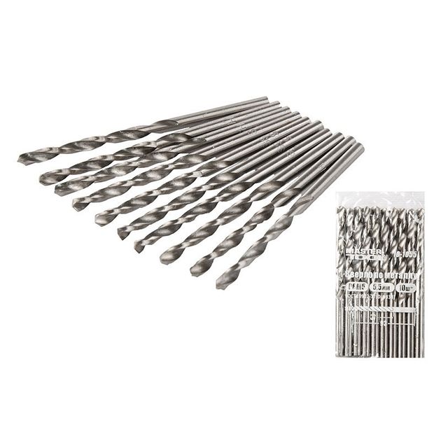 Сверло для металу MASTERTOOL Р6М5 5.5 мм біле 10-1055, фото  | SNABZHENIE.com.ua