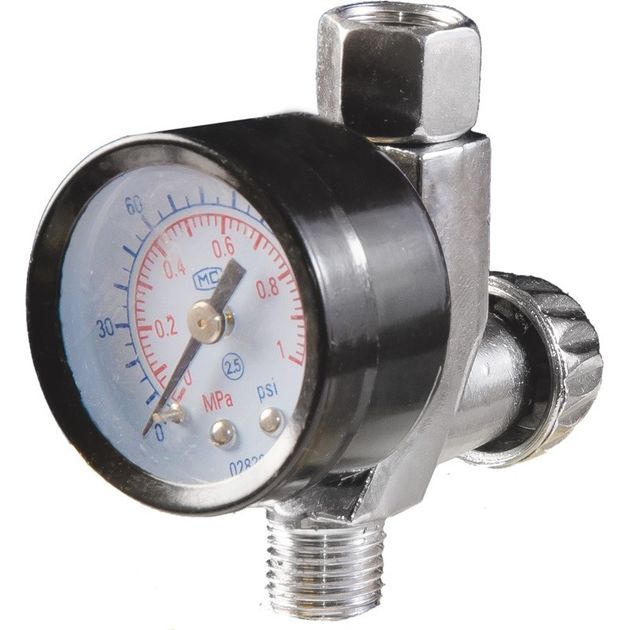 Редуктор с манометром MASTERTOOL 0-12 бар 1/4 80-8919, фото  | SNABZHENIE.com.ua