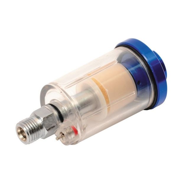 Минифильтр стеклянный MASTERTOOL для краскопульта 1/4 81-8545, фото  | SNABZHENIE.com.ua
