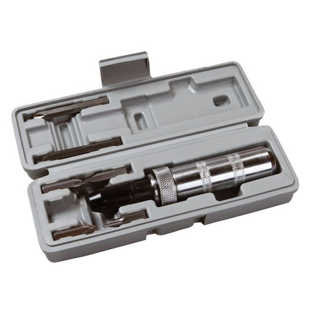 Отвёртка ударно-поворотная MASTERTOOL с 6 насадками в кейсе 40-0151, фото  | SNABZHENIE.com.ua