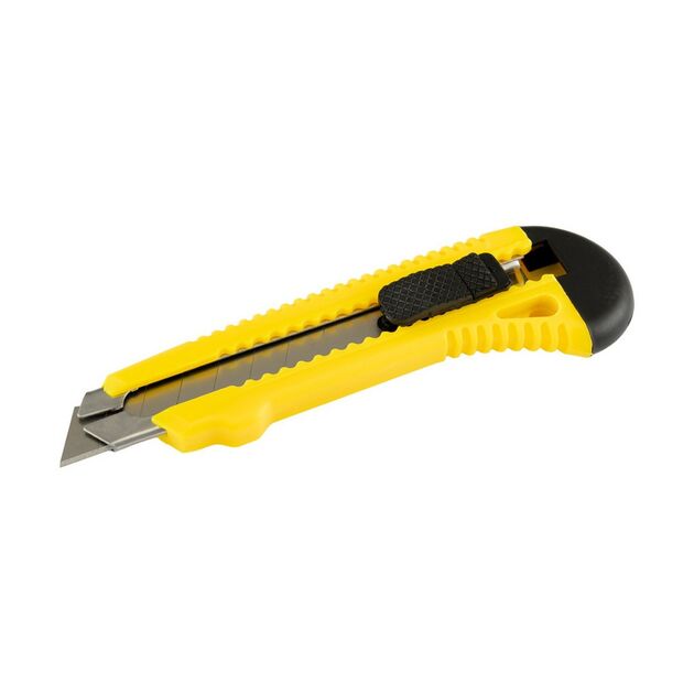 Нож MASTERTOOL 18 мм пластиковый с металлической направляющей 17-0528, фото  | SNABZHENIE.com.ua