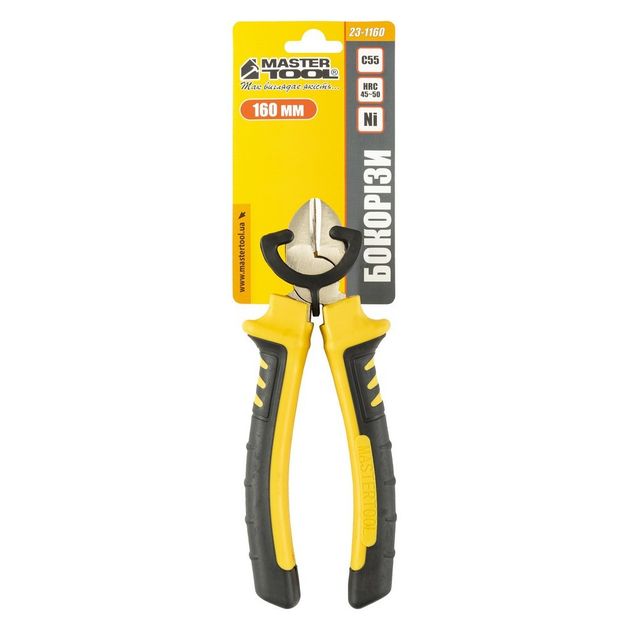 Бокорезы MASTERTOOL 160 мм C55 HRC 45-50 23-1160, фото , изображение 4 | SNABZHENIE.com.ua Бокорезы MASTERTOOL 160 мм C55 HRC 45-50 23-1160, фото , изображение 4 | SNABZHENIE.com.ua