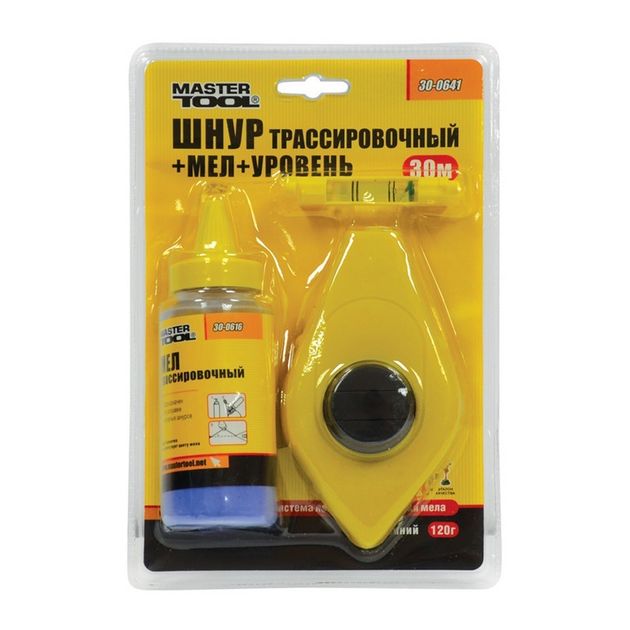 Шнур розміточний MASTERTOOL 30 м + мел + рівень 30-0641, фото , зображення 2 | SNABZHENIE.com.ua Шнур розміточний MASTERTOOL 30 м + мел + рівень 30-0641, фото , зображення 2 | SNABZHENIE.com.ua