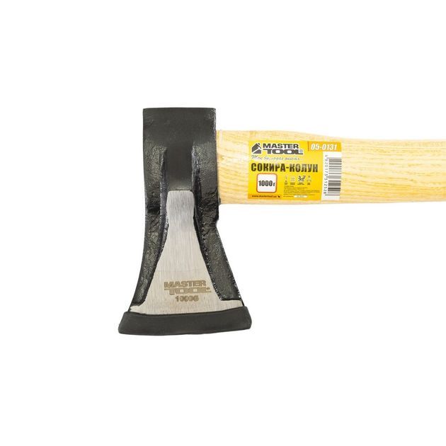 Топор-колун MASTERTOOL 1000 г, рукоятка 430 мм з твердого дерева 05-0131, фото , зображення 4 | SNABZHENIE.com.ua Топор-колун MASTERTOOL 1000 г, рукоятка 430 мм з твердого дерева 05-0131, фото , зображення 4 | SNABZHENIE.com.ua
