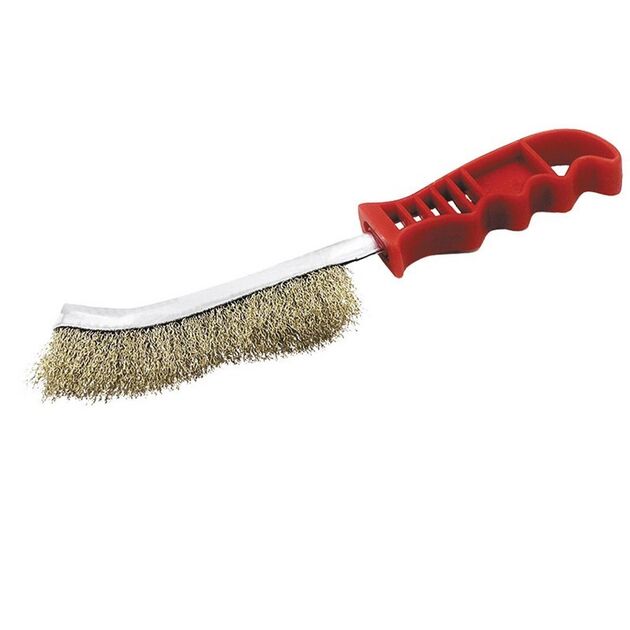 Щітка проволочна MASTERTOOL з пластиковою ручкою 14-5523, фото  | SNABZHENIE.com.ua