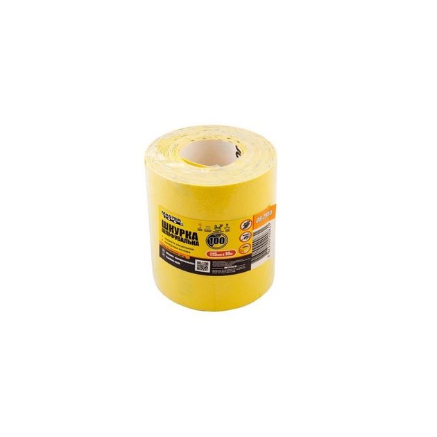 Шкурка шлифовальная MASTERTOOL Р100 115 мм 10 м 08-2910, фото  | SNABZHENIE.com.ua