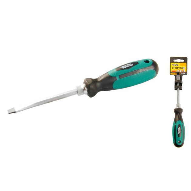 Отвёртка плоская MASTERTOOL SL6х100 мм усиленная, фото  | SNABZHENIE.com.ua