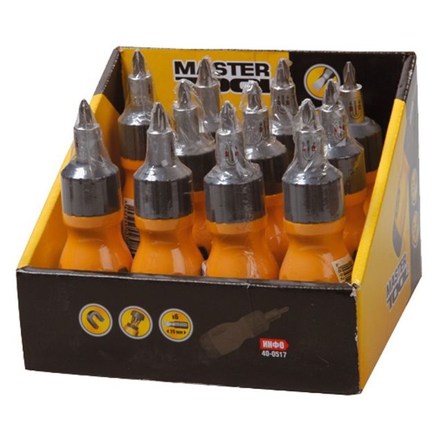 Отвертка MASTERTOOL с трещоткой и 6 насадками 40-0517, фото , изображение 2 | SNABZHENIE.com.ua Отвертка MASTERTOOL с трещоткой и 6 насадками 40-0517, фото , изображение 2 | SNABZHENIE.com.ua