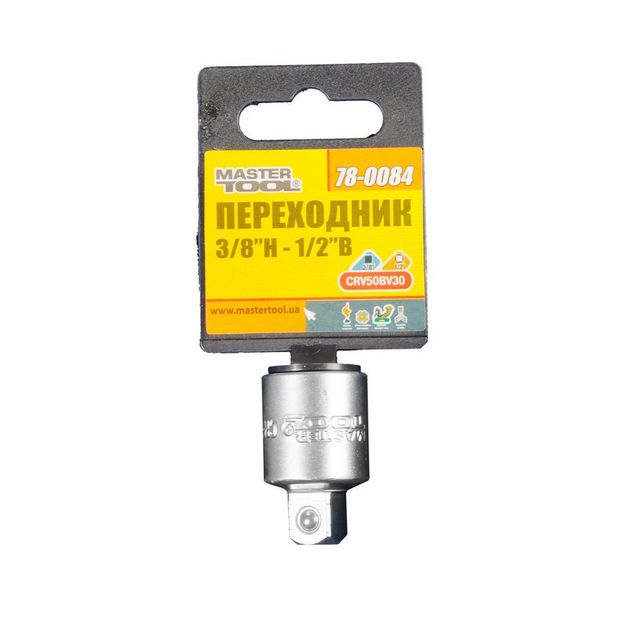Переходник MASTERTOOL 3/8Н-1/2В CRV 78-0084, фото , изображение 2 | SNABZHENIE.com.ua Переходник MASTERTOOL 3/8Н-1/2В CRV 78-0084, фото , изображение 2 | SNABZHENIE.com.ua
