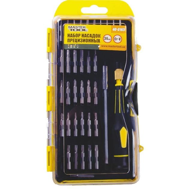 Набор прецизионных насадок MASTERTOOL 36 шт 40-0165, фото , изображение 2 | SNABZHENIE.com.ua