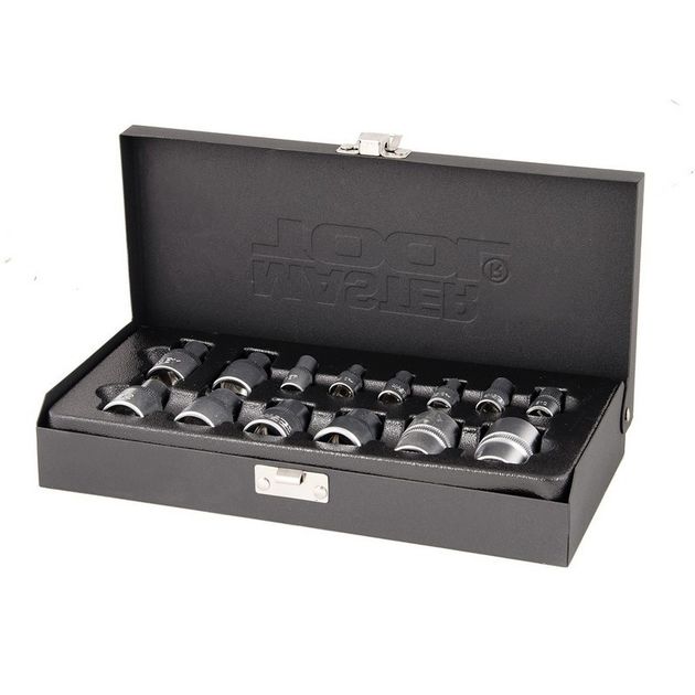 Набор торцевых насадок MASTERTOOL CRV E-TORX 14 шт (1/4" - 22 мм), фото  | SNABZHENIE.com.ua