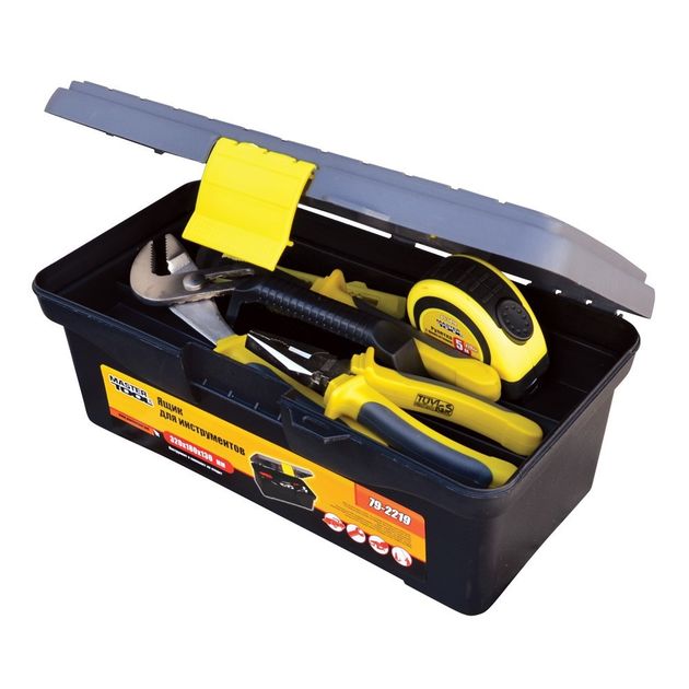 Ящик для инструмента MASTERTOOL 12.5, 320x180x130 мм, с замками, фото  | SNABZHENIE.com.ua