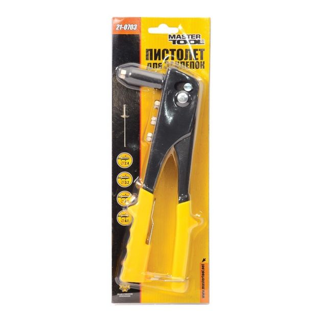 Пістолет для заклепок MASTERTOOL 240 мм 21-0703, фото , зображення 2 | SNABZHENIE.com.ua Пістолет для заклепок MASTERTOOL 240 мм 21-0703, фото , зображення 2 | SNABZHENIE.com.ua