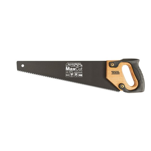 Ножівка столярна MASTERTOOL 400 мм 7TPI MAX CUT каленений зуб 3-D заточка тефлонове покриття 14-2340, фото  | SNABZHENIE.com.ua
