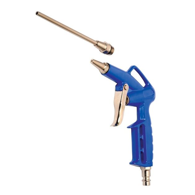 Пневмопістолет продувний MASTERTOOL Ø2 мм 2-6 бар + насадка 120 мм 81-8741, фото  | SNABZHENIE.com.ua