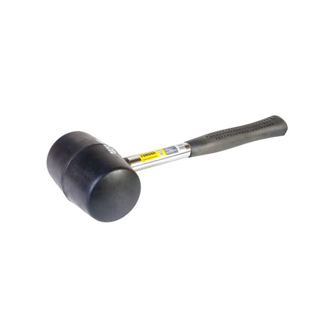 Киянка резиновая MASTERTOOL 80 мм 900 г с металлической рукояткой, фото  | SNABZHENIE.com.ua