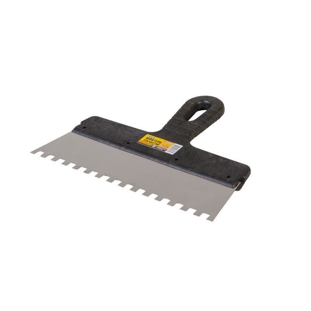 Зубчатый шпатель MASTERTOOL 250х8х8 мм 19-6825, фото  | SNABZHENIE.com.ua