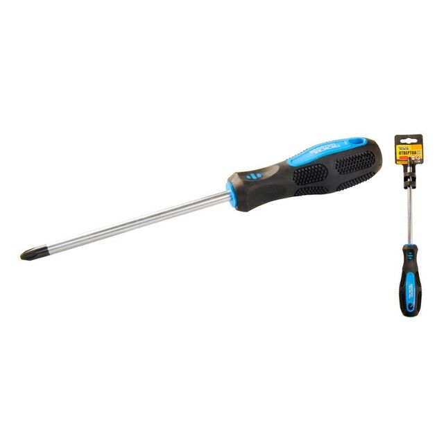 Отвёртка крестовая MASTERTOOL РН3 150 мм 48-5315, фото  | SNABZHENIE.com.ua