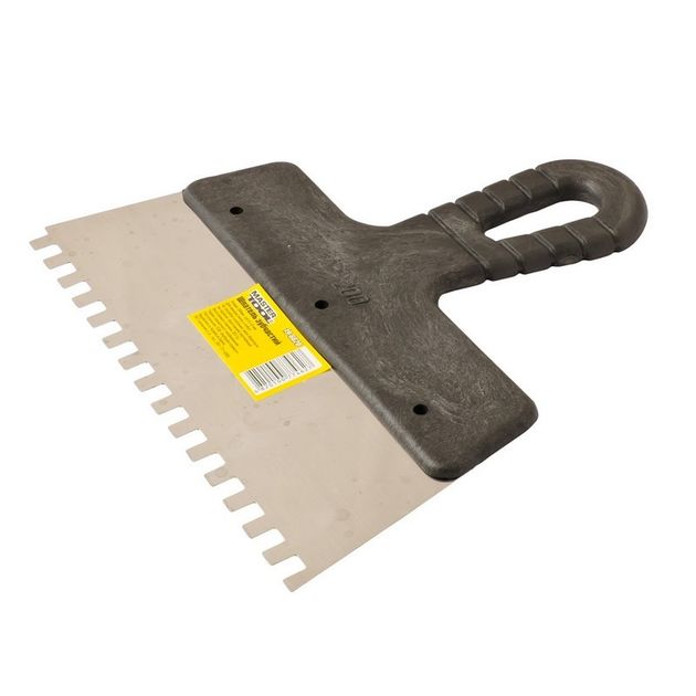 Зубчатый шпатель MASTERTOOL 200x6x6 мм 19-6620, фото  | SNABZHENIE.com.ua