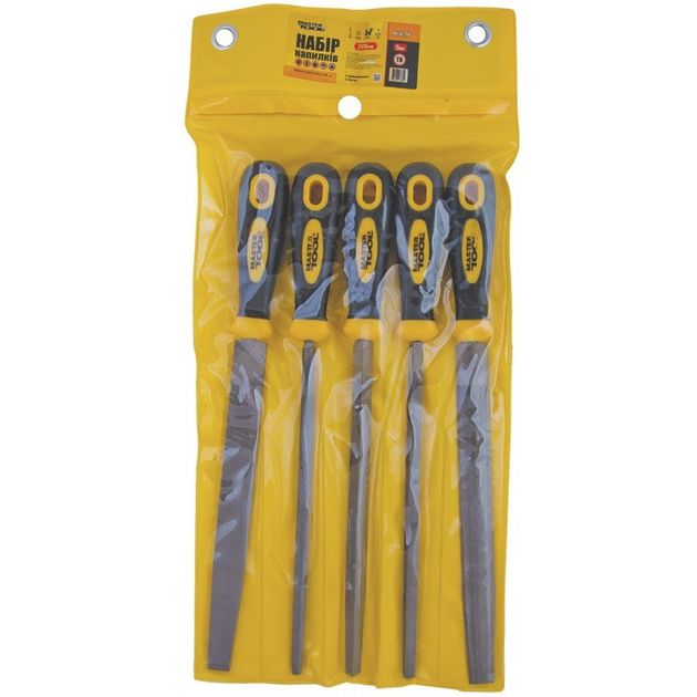 Напильники по металлу MASTERTOOL 5 шт 200 мм плоский и круглый, фото , изображение 2 | SNABZHENIE.com.ua Напильники по металлу MASTERTOOL 5 шт 200 мм плоский и круглый, фото , изображение 2 | SNABZHENIE.com.ua