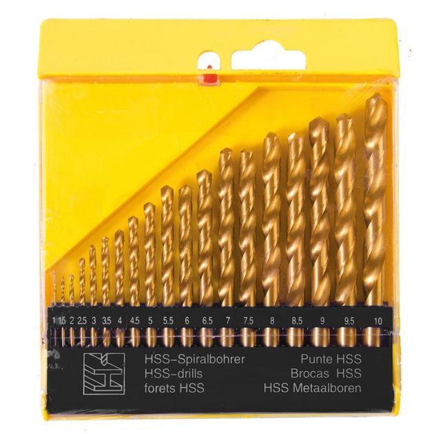 Набор сверл для металла MASTERTOOL, 19 шт, в пластиковой коробке, фото , изображение 2 | SNABZHENIE.com.ua