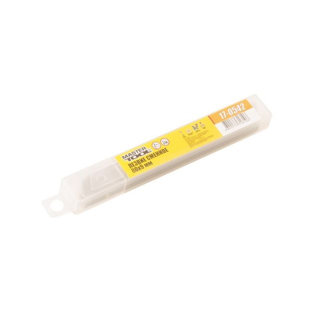 Лезвие MASTERTOOL 9 мм, 12 сегментов, 10 шт, артикул 17-0542, фото , изображение 2 | SNABZHENIE.com.ua Лезвие MASTERTOOL 9 мм, 12 сегментов, 10 шт, артикул 17-0542, фото , изображение 2 | SNABZHENIE.com.ua