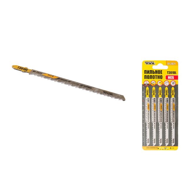 Полотно пильное MASTERTOOL 5 шт для лобзика по дереву 132 мм 6TPI, фото  | SNABZHENIE.com.ua