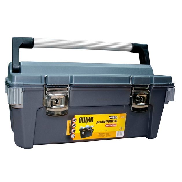 Ящик для инструмента MASTERTOOL 25.5, 650x275x265 мм, металлические замки, фото  | SNABZHENIE.com.ua