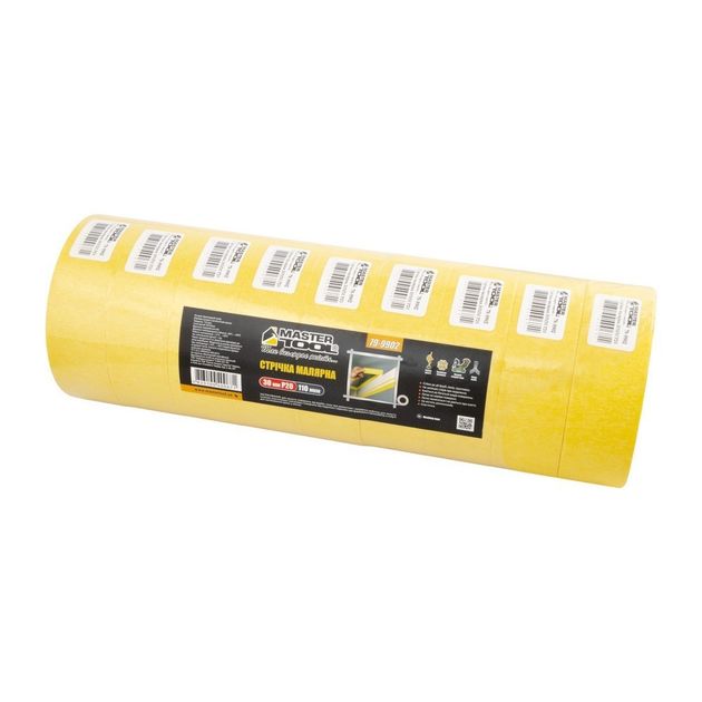 Лента малярна MASTERTOOL 30 мм 20 м 79-9902, фото , зображення 3 | SNABZHENIE.com.ua
