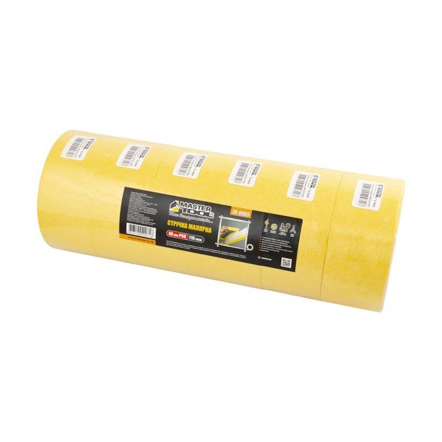 Лента малярна MASTERTOOL 48 мм 50 м 79-9905, фото , зображення 3 | SNABZHENIE.com.ua