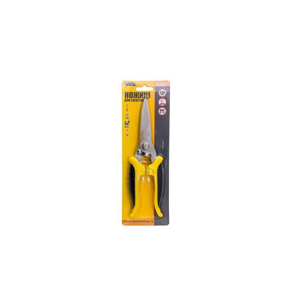 Ножницы для электрика MASTERTOOL 200 мм, нержавеющие, удлиненные 75-2231, фото , изображение 2 | SNABZHENIE.com.ua Ножницы для электрика MASTERTOOL 200 мм, нержавеющие, удлиненные 75-2231, фото , изображение 2 | SNABZHENIE.com.ua