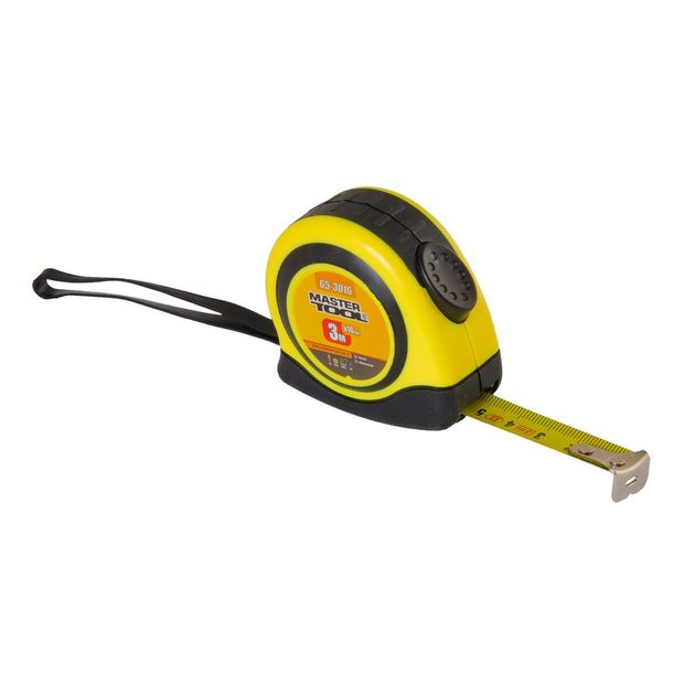 Рулетка MASTERTOOL 3 м с фиксатором 65-3016, фото  | SNABZHENIE.com.ua