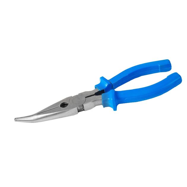Щипці гнуті MASTERTOOL американського типу 180 мм C45 HRC 44~48 22-3180, фото  | SNABZHENIE.com.ua