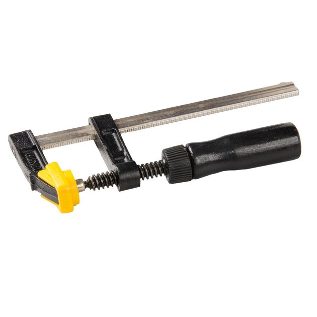 Струбцина столярна MASTERTOOL тип F 150х50 мм 1700Н дерев'яна ручка DIN5117 07-0000, фото  | SNABZHENIE.com.ua