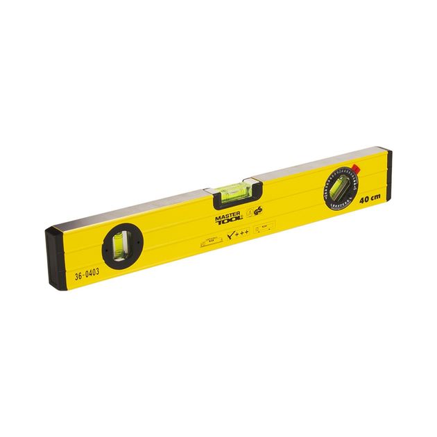 Уровень MASTERTOOL ПРОФИ 40 см 3 капсулы, фрезерованные 36-0403, фото  | SNABZHENIE.com.ua